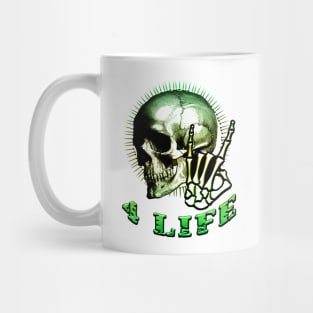 Metal 4 Life Green Mug